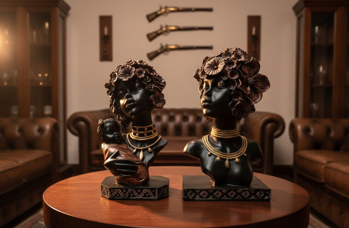 Tribal Woman & Motherhood Bust Set 12"