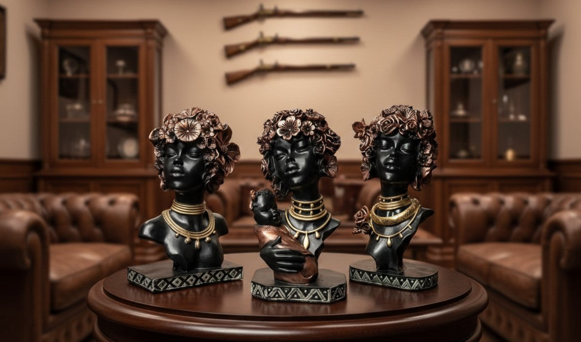 Tribal Woman & Motherhood Bust Set 12"