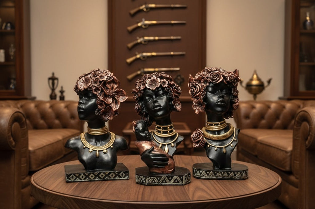 Tribal Woman & Motherhood Bust Set 12"