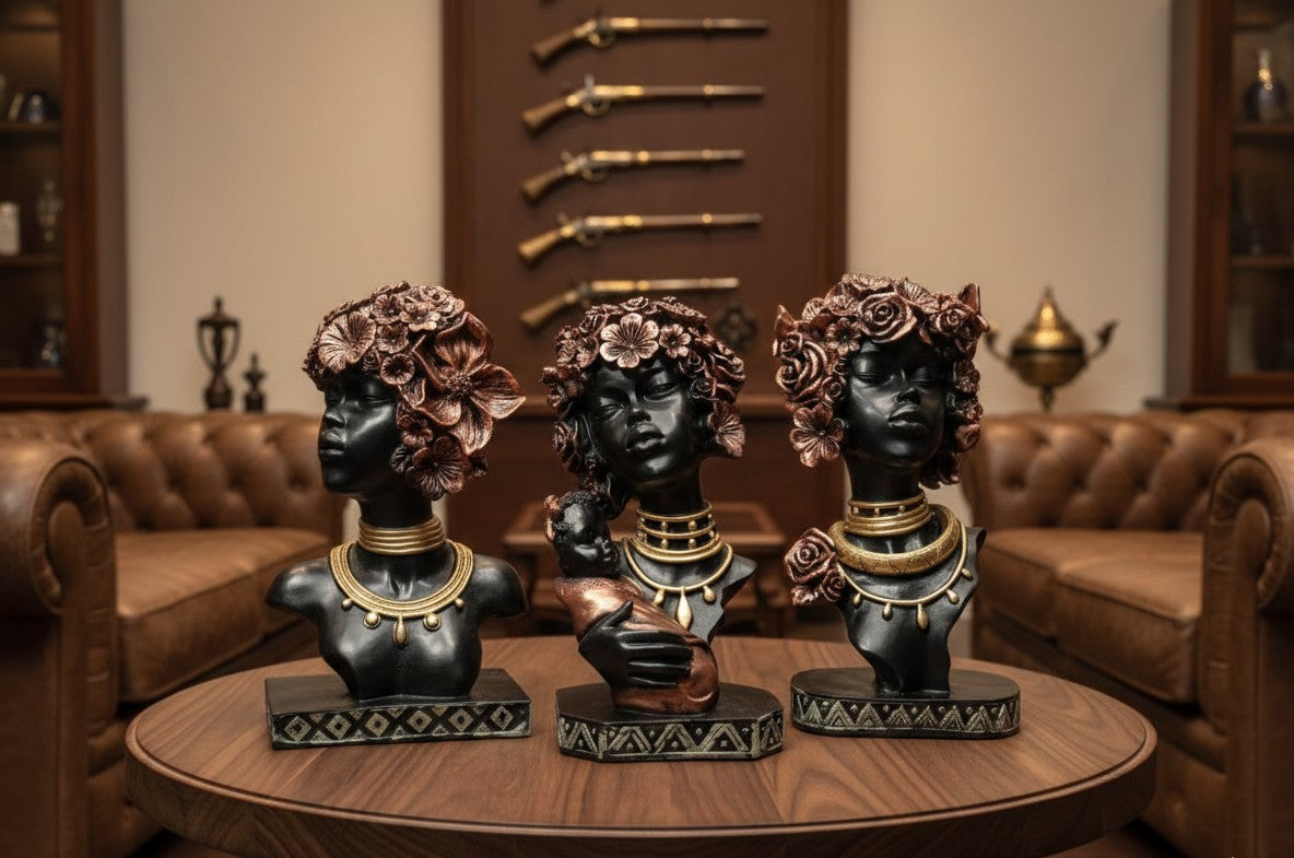 Tribal Woman & Motherhood Bust Set 12"
