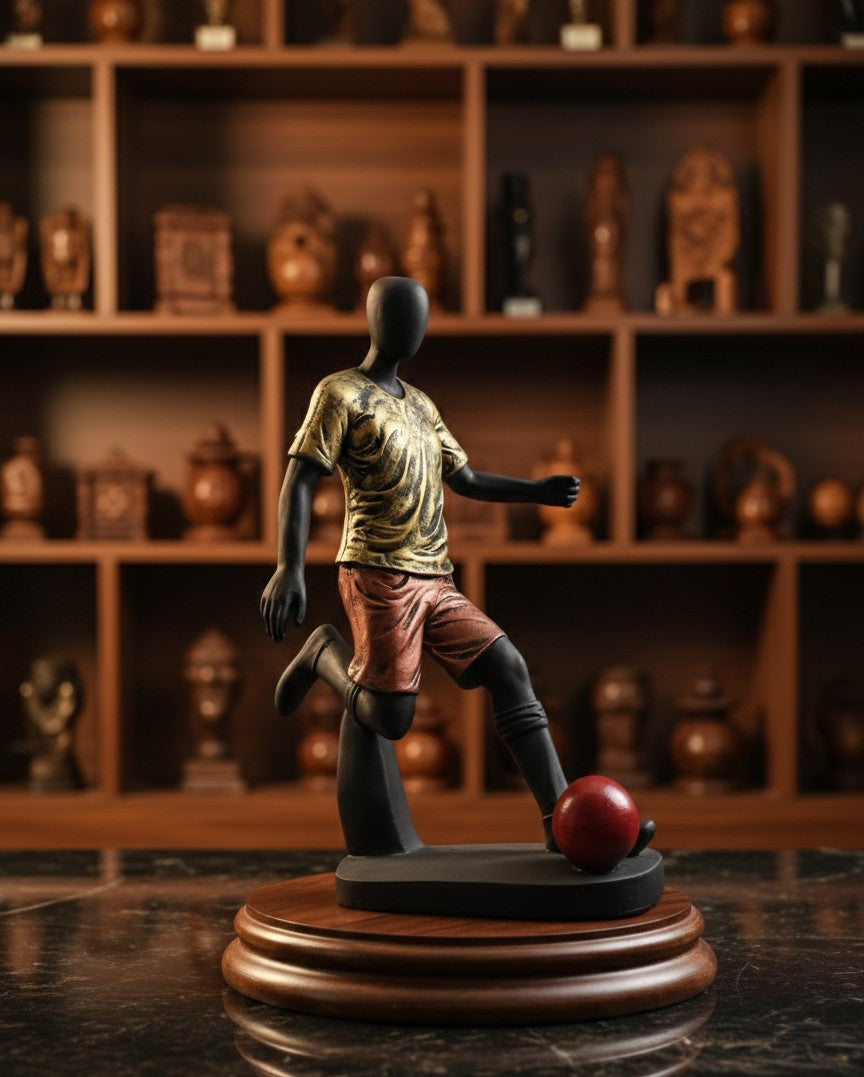 Football Player statue 12"