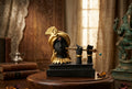Shyam-Murali Premium Handcrafted Krishna Bust – Vintage Gold & Matte Black Finish